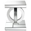 Breena - Rectangular Mirrored Acrylic End Table - Silver