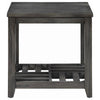 Cliffview - 1-Shelf Square Wood Side End Table - Gray