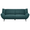 Acton - Upholstered Flared Arm Sofa - Teal Blue