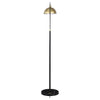 Gloria - Arched Dome Shade Metal Floor Lamp Black - Gold