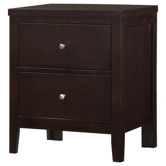 Carlton - 2-Drawer Nightstand - Cappuccino