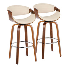  Symphony - 30" Fixed-height Barstool (Set of 2) - Beige