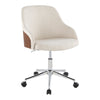 Bacci - Office Chair - Chrome Metal Base