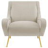 Ricci - Upholstered Saddle Arm Accent Chair