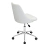 Marche - Adjustable Office Chair With Swivel - White Faux Leather