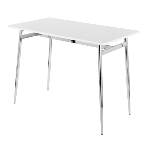 Marcel - Counter Table - Chrome Base