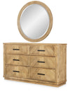 Torrance - Round Mirror - Aged Driftwood