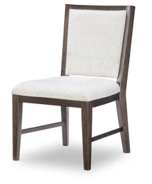  Architect - Upholstered Ladderback Side Chair - Dark Brown