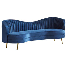  Sophia - Upholstered Channel Tufted Sofa