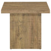 Devar - Square Engineered Wood End Table - Mango Brown