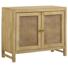  Zamora - Wood Accent Cabinet With Woven Cane