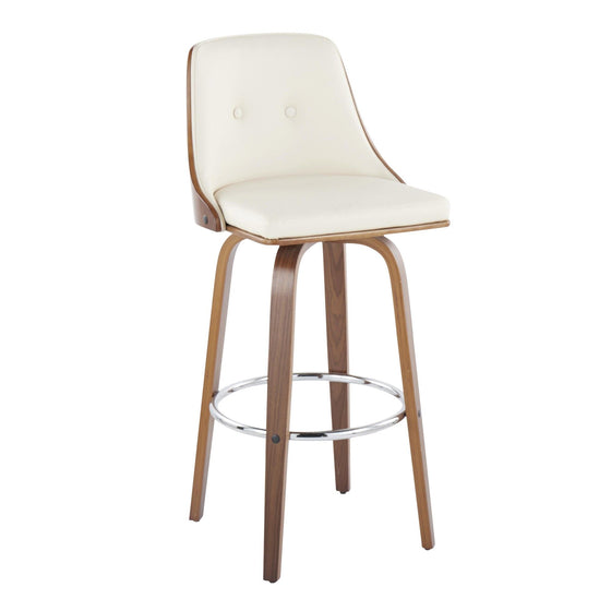 Gianna - 30" Fixed-height Barstool (Set of 2) - White