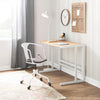 Margarite - Task Chair - Chrome Metal