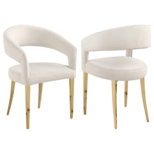  Galiano Velvet - Upholstered Dining Arm Chair (Set of 2)