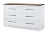 Beckett - Dresser - Natural White With Dark Oak