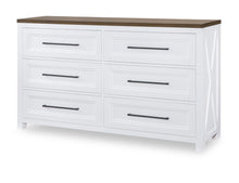  Beckett - Dresser - Natural White With Dark Oak