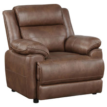  Ellington - Upholstered Padded Arm Accent Chair - Dark Brown