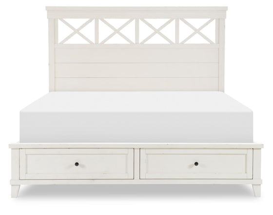 XXX's And OOO's - Complete Panel Bed With Storage Footboard