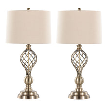  Linx - Twist 29" Metal Table Lamp (Set of 2) - Beige