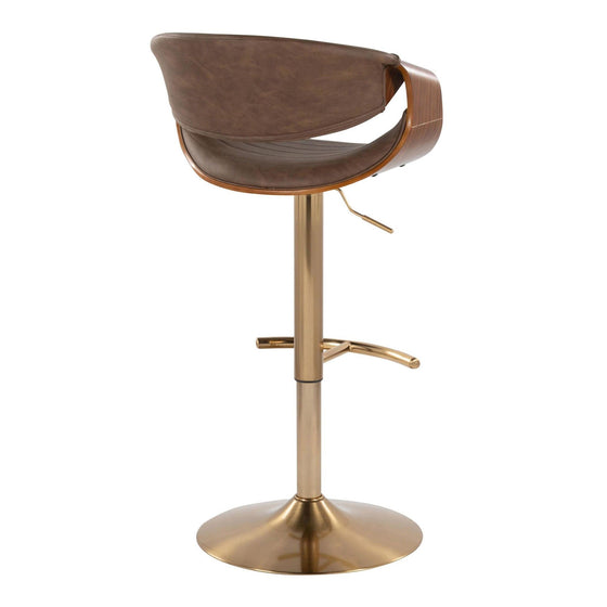 Serena - Barstool - Walnut And Gray