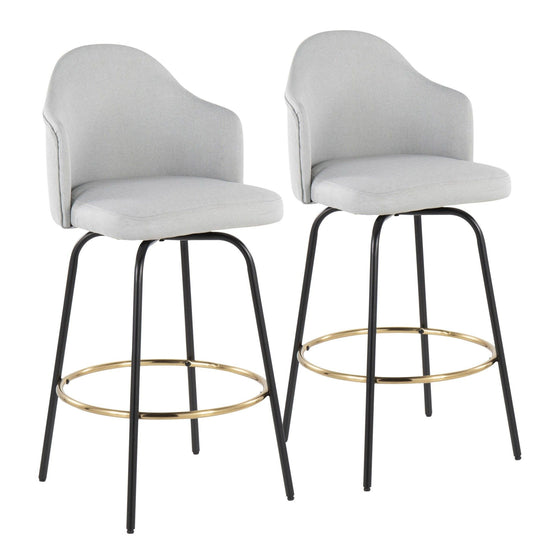 Ahoy - Bar Stool With Fabric Seat (Set of 2)