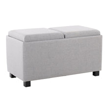  Marlo - Dlx Nesting 3 Piece Tray Ottoman Set - Gray