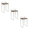 Fuji - Counter Stool Steel With Cushion - Stainless Steel