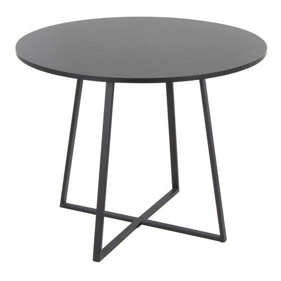 Cosmo - Canary Dining Table - Black Metal Base