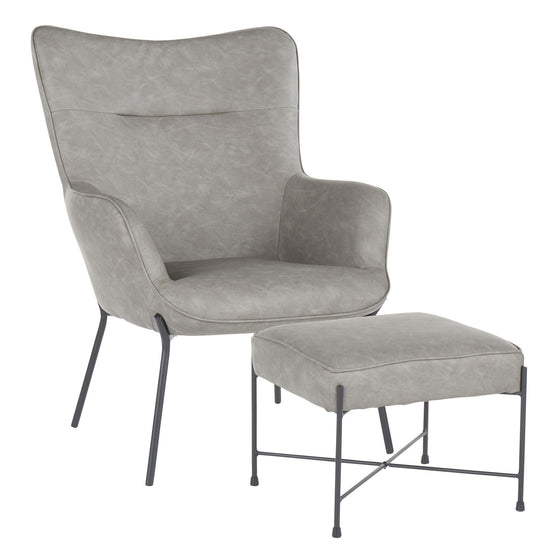 Izzy - Lounge Chair, Ottoman