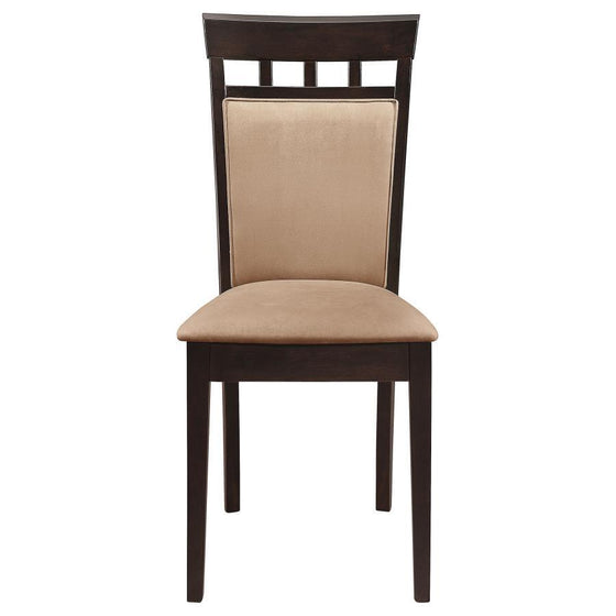 Gabriel - Closed BackSide Chairs (Set of 2) - Cappuccino