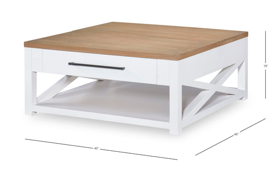 Franklin - Cocktail Table - White