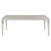 Bling Game - Extension Dining Table - Metallic Platinum