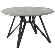  Neil - Round Smart Top Dining Table - Gunmetal