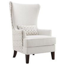  Pippin - Upholstered High Wingback Accent Chair - Latte