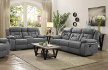  Higgins - Upholstered Motion Reclining Sofa Set