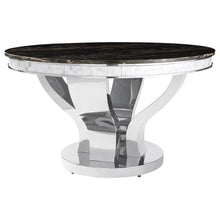  Anchorage - Round Glass Top Dining Table - Chrome