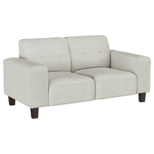  Deerhurst - Upholstered Track Arm Tufted Loveseat - Greige