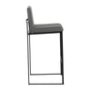 Fuji - High Back Barstool - Black Steel Legs