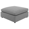 Raleigh - Boucle Upholstered Ottoman - Gray