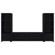  Jupiter - 3-Piece Entertainment Center TV Stand - Black