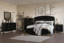  Kailani - 6/0 Western King 5 Piece Bedroom Set (Bed, Dresser, Mirror, Chest, Nightstand) - Black