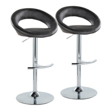  Posh - Adjustable Barstool With Swivel - Chrome Metal (Set of 2)