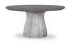 Terra Luna - Complete Round Pedestal Table - White Cloud & Nightfall