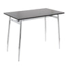 Marcel - Counter Table - Chrome Base