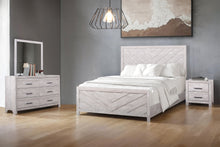  Biscayne - 6/6 Eastern KIng 4 Piece Bedroom Set (Bed, Dresser, Mirror, Nightstand) - Gray