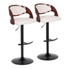 Pino - Adjustable Barstool (Set of 2) - Black Base