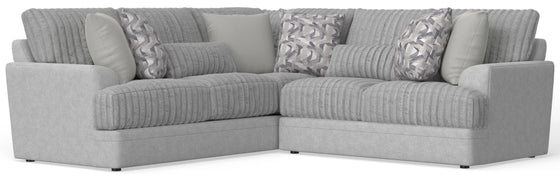 Titan - Sectional With Comfort Coil Seating And Accent Pillows