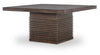 Architect - Complete Square Pedestal Table - Onyx