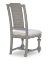 Kingston - Louvered Chair - Sandalwood Brown / Tweed Gray