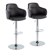  Boyne - Adjustable Barstool (Set of 2) - Chrome Base